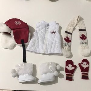 Winter Maple Lea girl set | Canadian